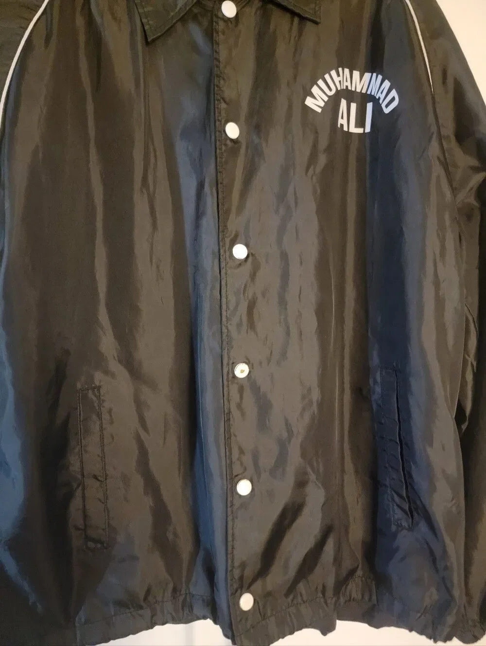 🆕️🥊Muhammed Ali Black Jacket And T-shirt Bundle, XL/XXL